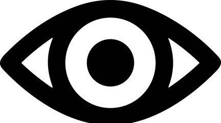 Eye icon. Eyesight symbol. Retina scan eye. Simple eye. vector illustration