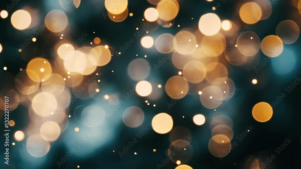 Aufkleber Abstract bokeh background creates a luxurious, ethereal atmosphere in a softly blurred visual experience, abstract white bokeh and zoom out background luxury background