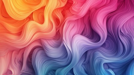 Obraz premium Vivid colors swirl and blend together, creating an abstract backdrop that conveys movement and fluidity. The design features smooth lines and a vibrant palette