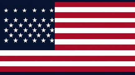 Fototapeta premium American Flag Graphic Featuring Stars and Stripes Design with Patriotic Colors