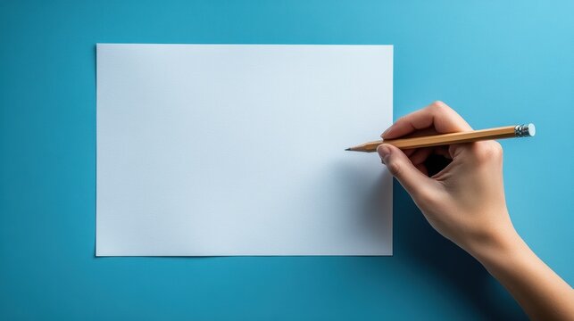 On a stark white sheet of paper, a lone hand, poised with a pencil, grapples with a question of determination. A sense of motivation clashes with lingering doubts, the canvas of the page mirroring