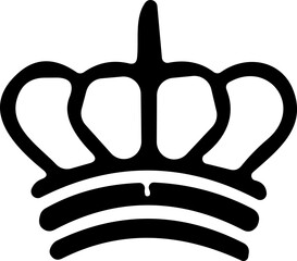 Crown icon. crown of king symbol. Hat or cap for royal prince or queen. Vector illustration