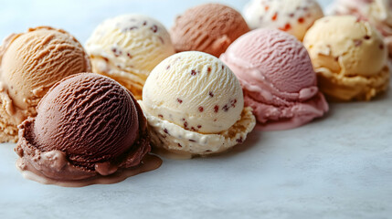 Colorful Ice Cream Scoops