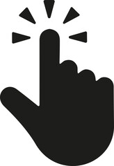 Computer flat mouse click cursor hand icon and loading icons. Cursor icon. Vector illustration. Mouse click cursor.