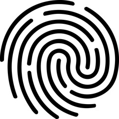 Fingerprint icon, finger print identity symbol, thumbprint sign  vector illustration. Fingers prints. Thumbs print Identification. ID verification. Bio metric authentication.