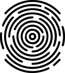 Fingerprint icon, finger print identity symbol, thumbprint sign  vector illustration. Fingers prints. Thumbs print Identification. ID verification. Bio metric authentication.