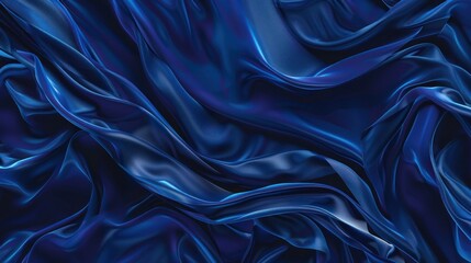 Obraz premium Abstract Blue Satin Drapery