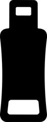zipper. zipper puller vector illustration zip head, zipper slider flat sketch