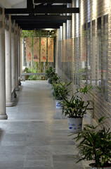 Walkway in former residence of Jia Yi, Changsha, Hunan, China