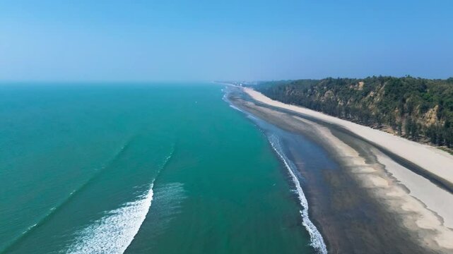 Drone View of Cox&rsquo;s Bazar, Bangladesh | The World&rsquo;s Longest Sea Beach in Bangladesh