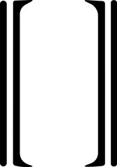 Braces or curly brackets icon. Small and square bracket or braket collection. Text brackets collection for messages, quotas. Oval, retro parentheses and punctuation shapes.