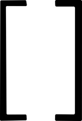 Braces or curly brackets icon. Small and square bracket or braket collection. Text brackets collection for messages, quotas. Oval, retro parentheses and punctuation shapes. 