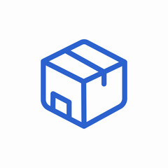 cardboard box icon sign vector