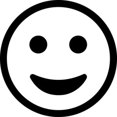 Fototapeta premium Emoji icon. Emoticon. Smile face. Emotion. Funny Cartoon. Face Gestures. Social Media. Smiling, Happy, glade, Joyful facial expression.