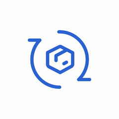 package process icon sign vector