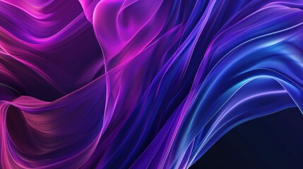 Abstract Swirling Purple and Blue