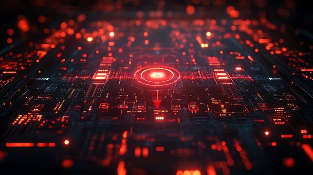 High-tech concept of cyber warfare targeting Europe with red security warnings and global hacking visuals