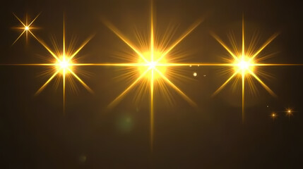Radiant glow light burst effect. realistic golden digital lens flare light effect. starlight rise on transparent background. Radiance Burst. Illustration
