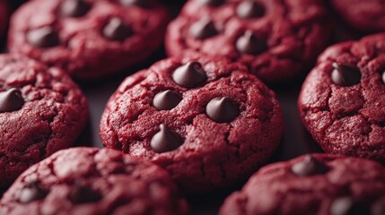 Red Velvet Chocolate Chip Cookies