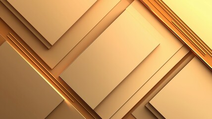 Golden Geometric Patterns Create a Warm Ambiance