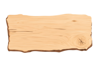 Rustic wood plank background with natural grain and rough edges, ideal for signs or product displays, adding a touch of organic texture to any design.