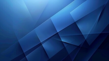 Fototapeta premium Abstract Dark Blue Background with Geometric Shapes and Shiny Elements for Presentation