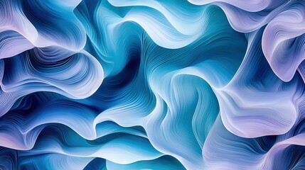 Fototapeta premium An image of a blue and white wave pattern with a lighter blue center at its center