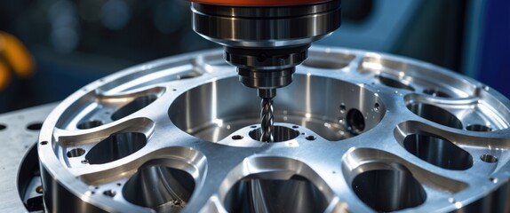 machining a precise component using a machining center