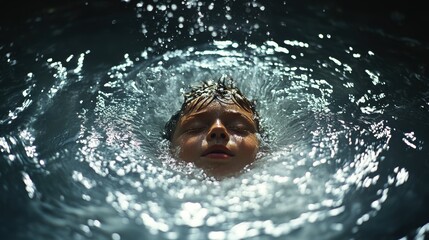 A crown of milk, a creamy cascade, erupts as a child plunges into a milky pool, creating ripples that dance on the surface like tiny bubbles.