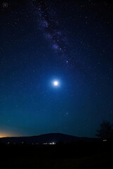 Night sky with stars background