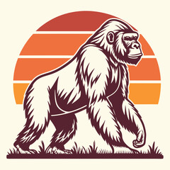 Fototapeta premium Gorilla vector