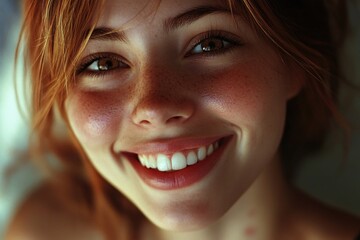 Smiling Redheaded Woman