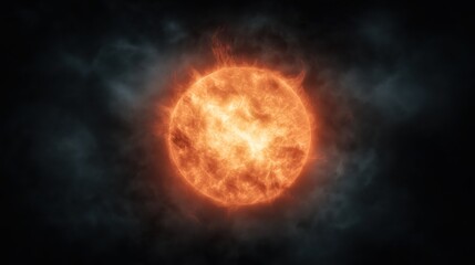 Visual representation of a binary star system showcasing two suns in cosmic chaos