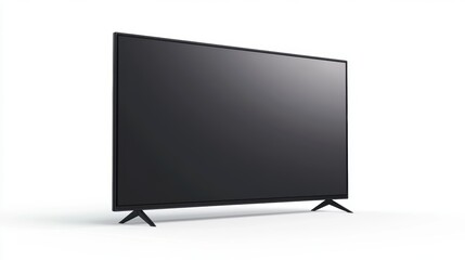 A sleek, black flat-screen TV, its pixels rendered with breathtaking realism in 4K resolution, stands ready to showcase your masterpiece, its glossy finish reflecting the vibrant hues of your