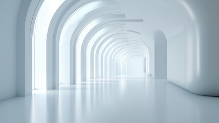Obraz premium Serene Corridor Offers Peace and Calm