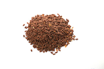 flax on a white background