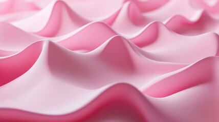 Obraz premium Soft Pink Fabric Waves Exude Elegance