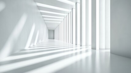 Exploring Light and Shadow in a Modern Corridor