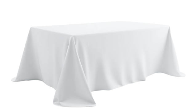 White-Tablecloth-Fabric-Cover-Rectangle-Drape-Linen