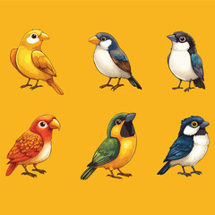 set of birds