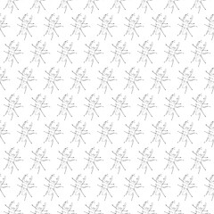 Stag beetle. Seamless pattern. Doodle style.