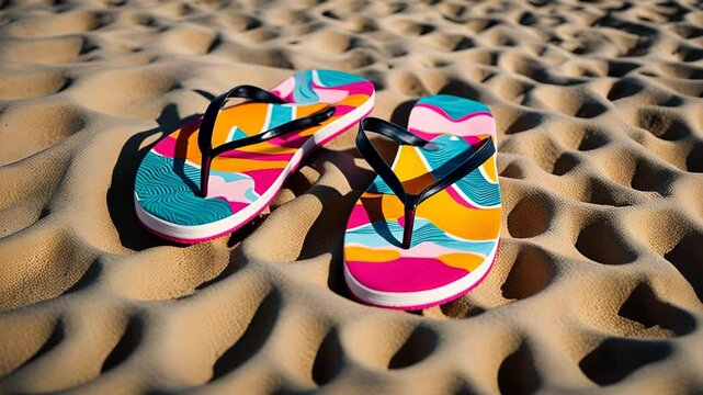 Flip flops in summer.