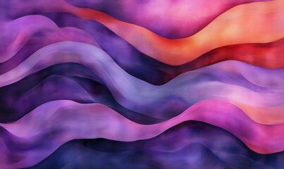 Obraz premium Abstract Purple and Pink Fabric Waves