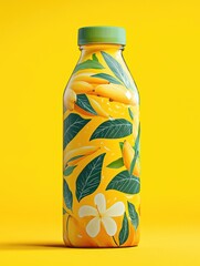 Fototapeta premium Tropical Vacation Water Bottle