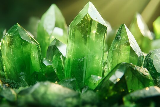 A woodland consisting purely of living crystalline nature