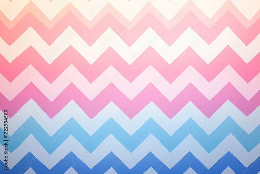 Aufkleber Colorful zigzag pattern with bold strokes and varying colors creating a modern artistic texture suitable for various design projects