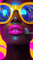 Vibrant portrait a playful take on bold fashion and colors