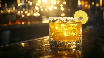 glass of ice cold screwdriver cocktail