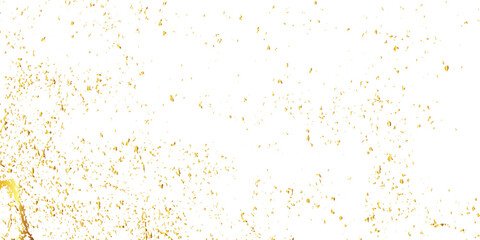 Abstract luxury golden confetti glitter and dust falling down on transparent background. Shiny glittering dust background. Vector illustration.