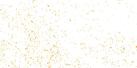 Luxury gold sparkle confetti glitter and zigzag ribbon falling down on transparent background. Vector illustration.	
